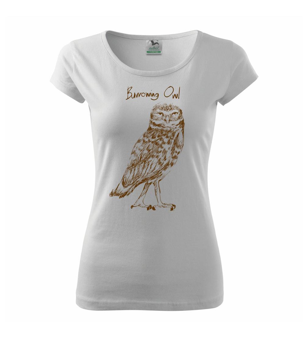 Tričká so zvieratami - Kuvik zemný burrowing owl - Dámske tričko Pure