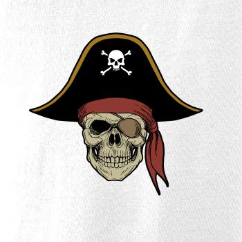 Pirátska lebka s klobúkom  Pirátska lebka s klobúkom
