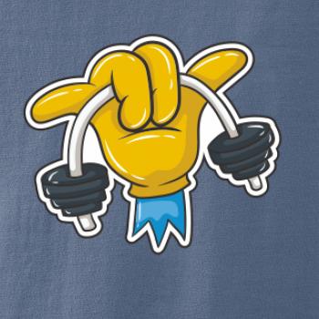 Comics ruka a činka