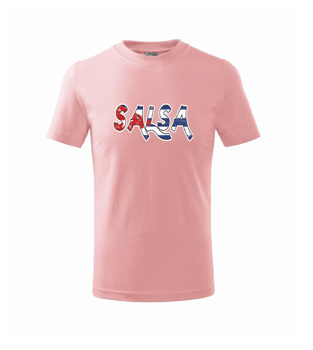 Tričká pre tanečníkov salsy - Salsa vlajka - Tričko detské bavlnené