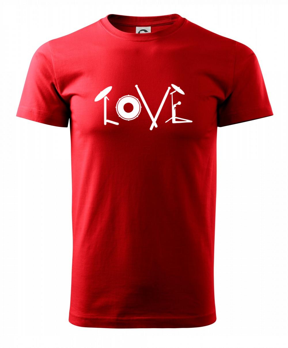 Love bubeník nápis Love bubeník nápis