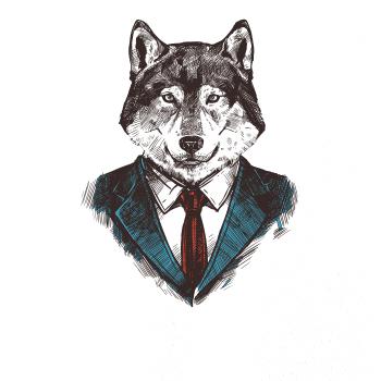Vlk gentleman