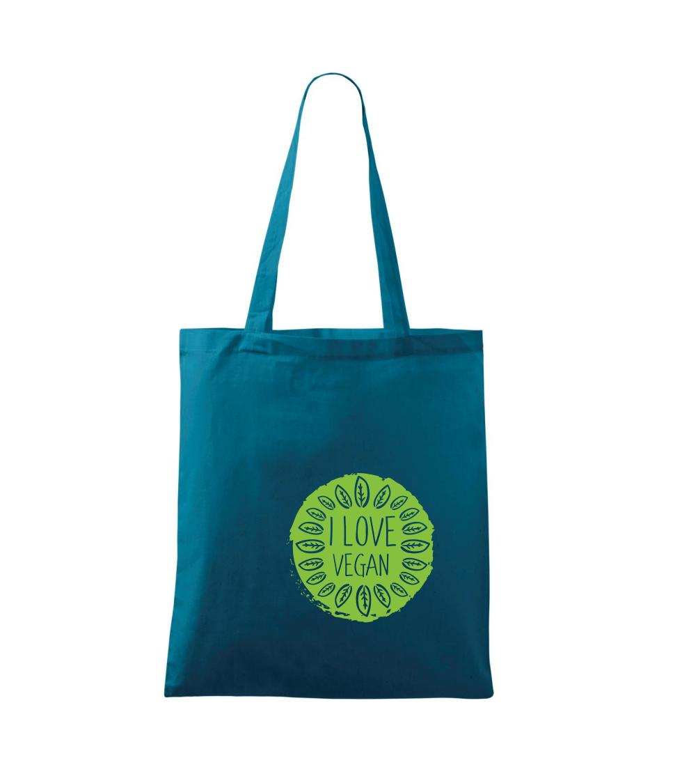 I love vegan v kruhu