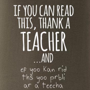 If you can read this - teacher