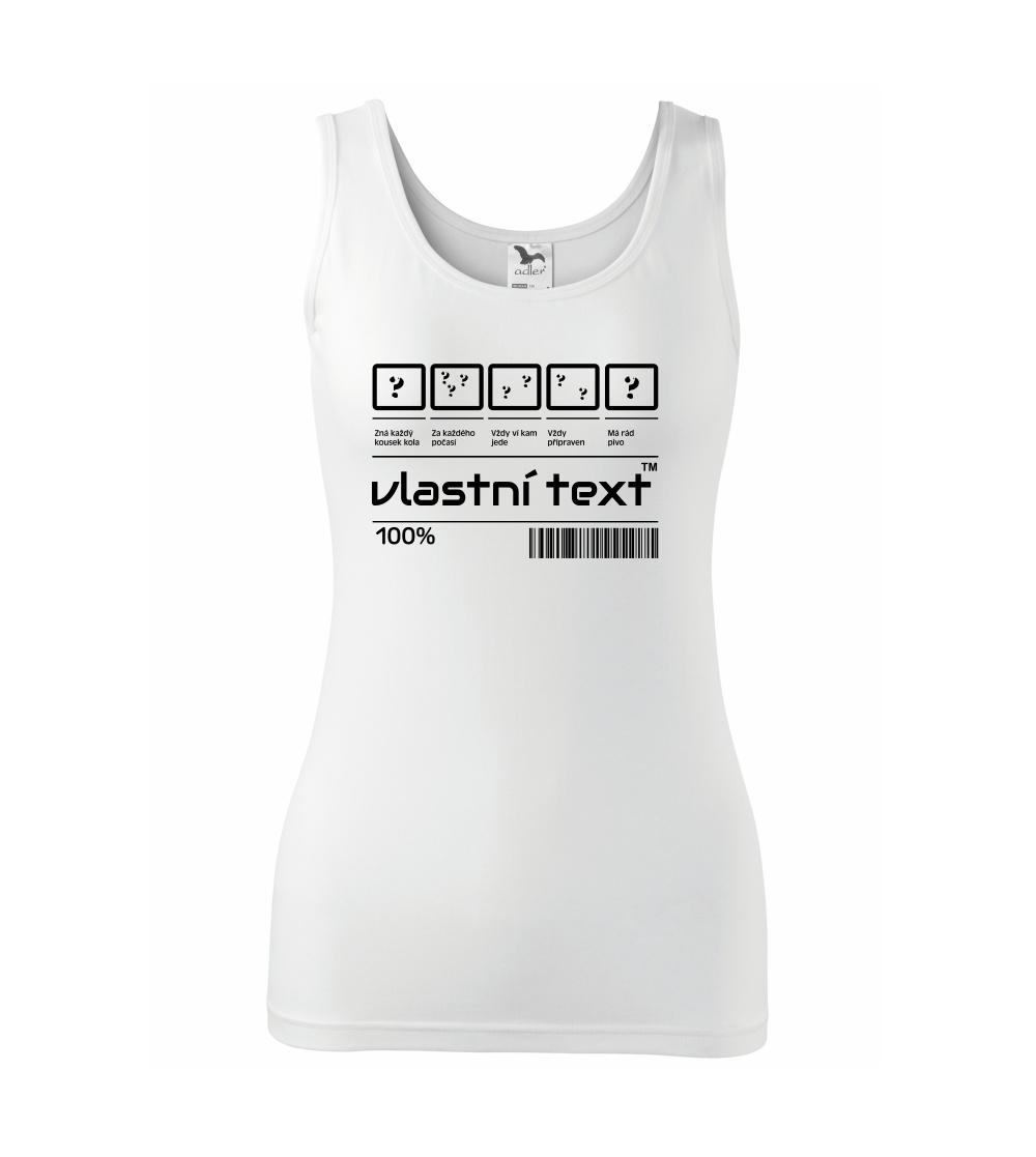 Čiarový kód - Vlastný text