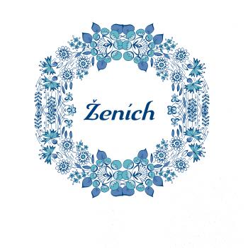 Ženích a nevesta - modrý venček (Pecka design) Ženích a nevesta - modrý venček (Pecka design)