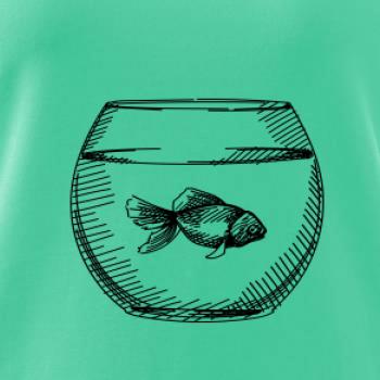 Ceruzkou kreslená rybička v akváriu