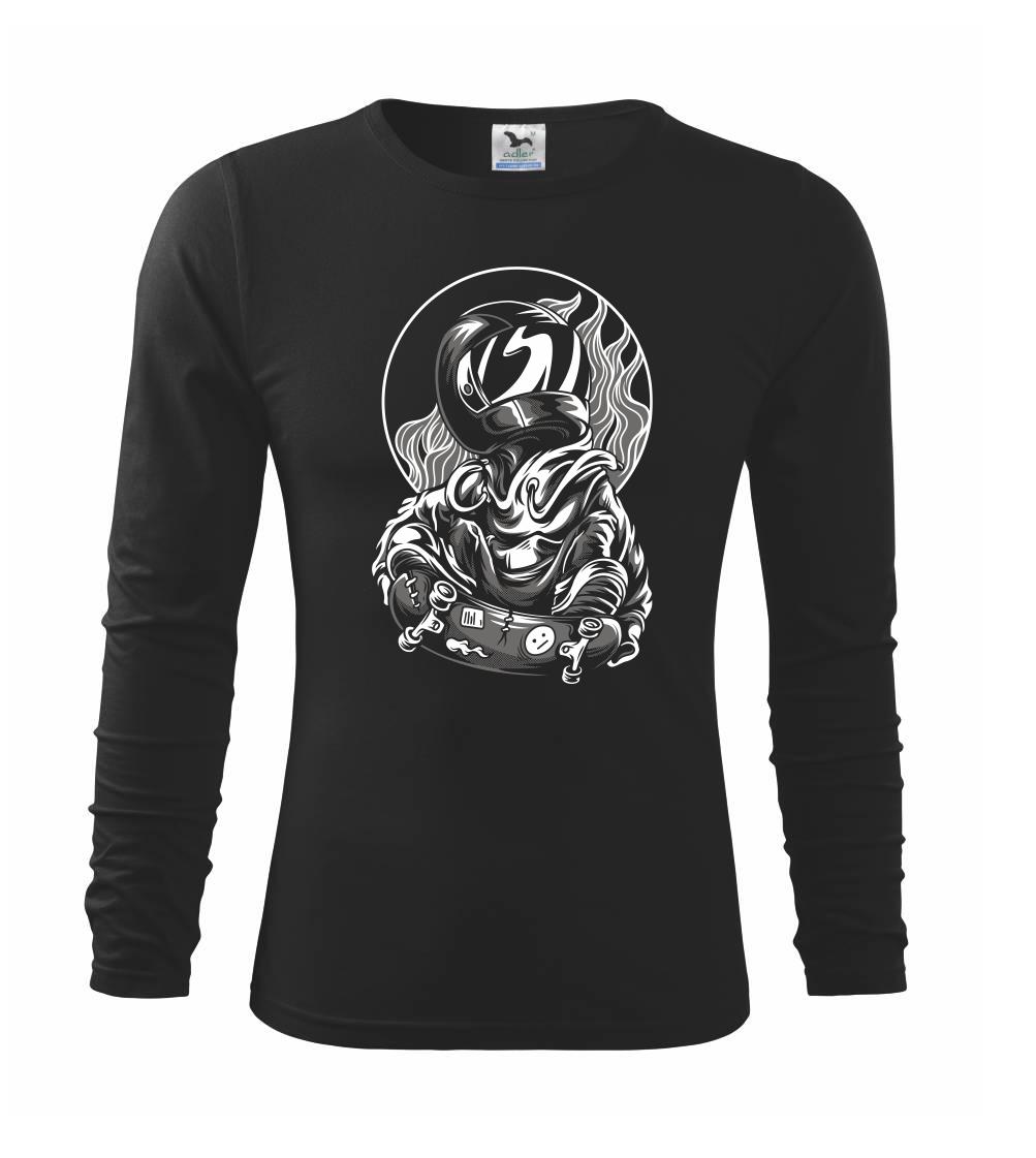 Longboard a Skatebord - Skateboard born to race - Tričko detské Long Sleeve