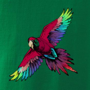 Papagáj kreslený letiaci Papagáj kreslený letiaci