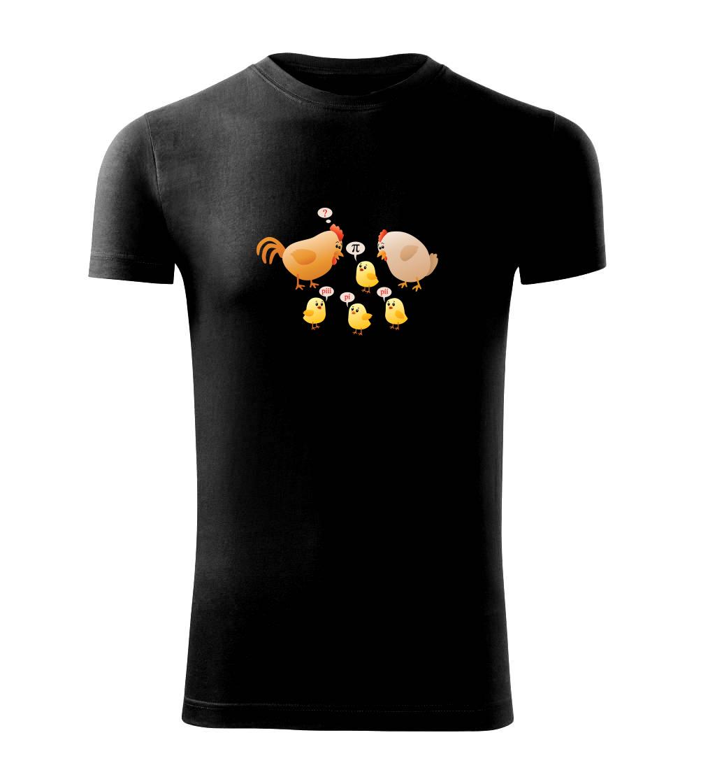 Tričká so zvieratami - Chytré kura (Hana-creative) - Viper FIT - Pánske zúžené tričko