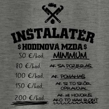 Hodinová mzda Inštalatér