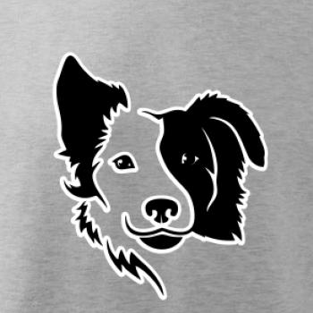 Border kólie obrys hlavy