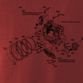 Nákres uzávierka starý fotoaparát