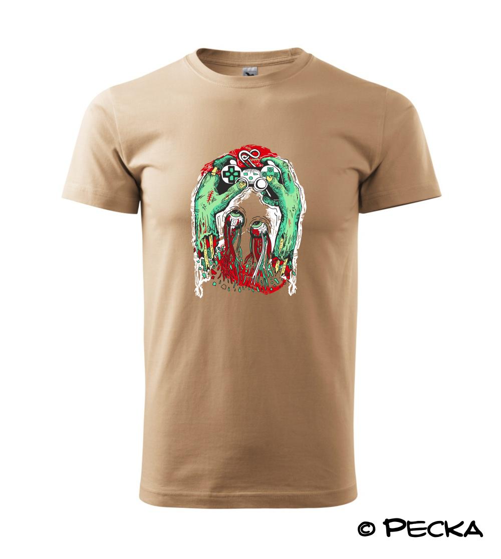 Tričká pre ajťákov - Zombie Gambler (Pecka design) - Klasické pánske tričko vyššej gramáže
