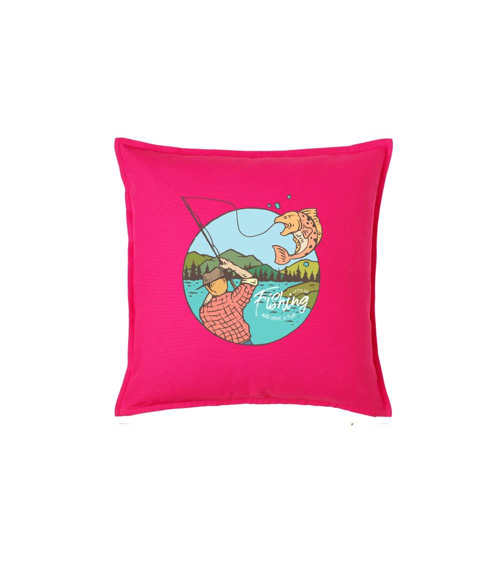 Tričká pre rybárov s potlačou - Fishing ovál - Vankúš 50x50
