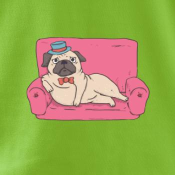 Mops na gauči