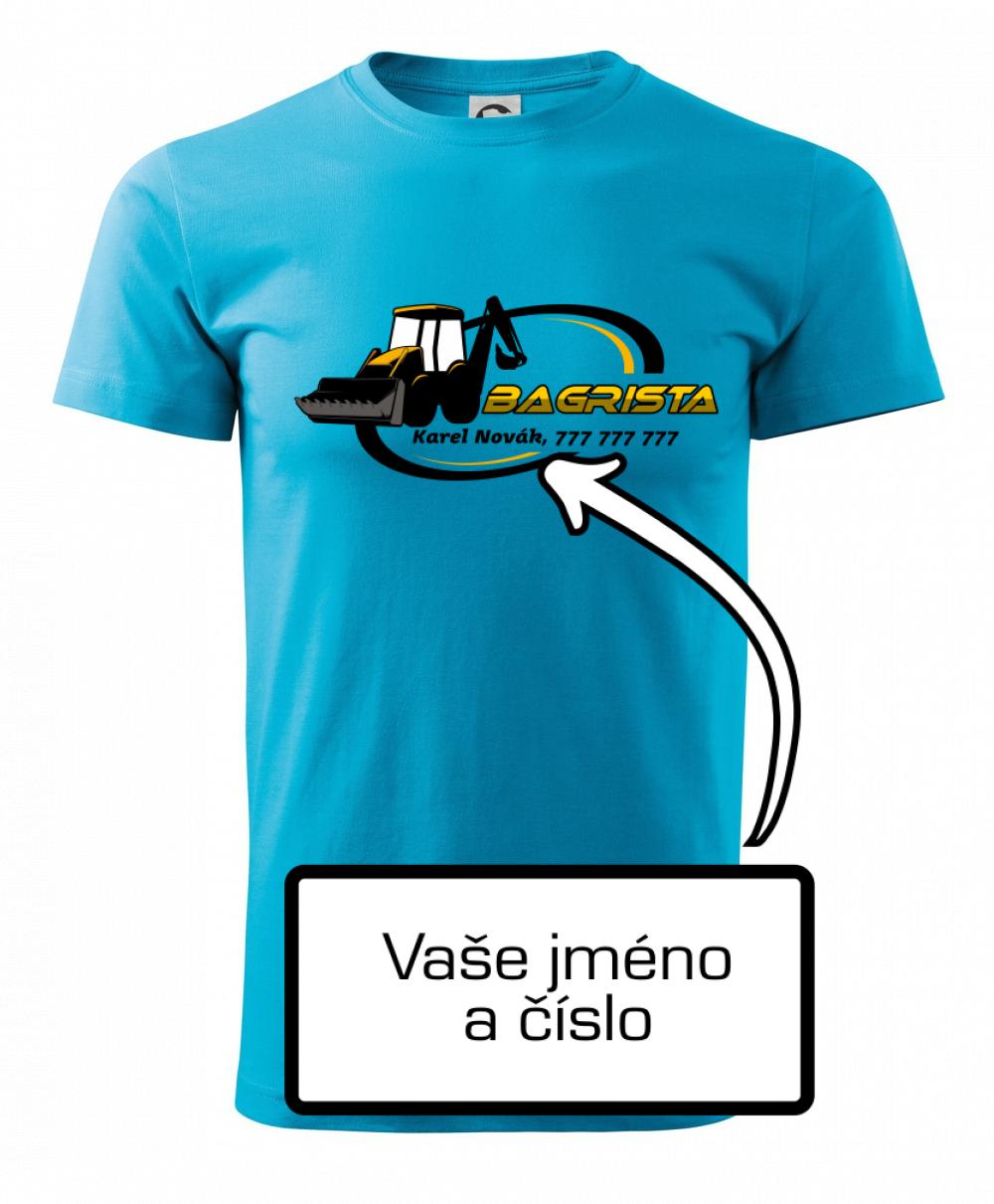 Bagrista v kruhu - vlastný nápis Bagrista v kruhu - vlastný nápis