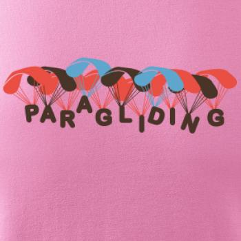 Paragliding nápis s padáky