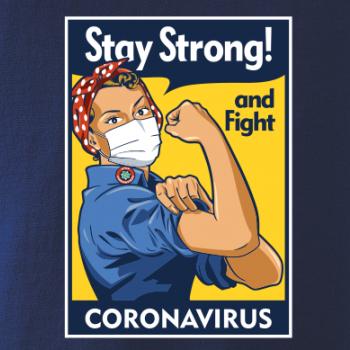 Corona stay strong plagát