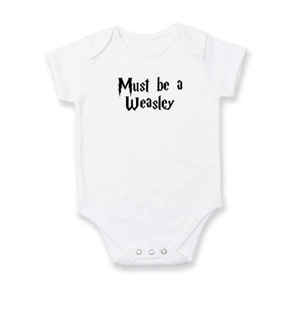 Filmové tričká - Must be a Weasley - Body dojčenské s krátkym rukávom