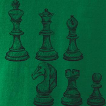 Šachové figúrky kreslené