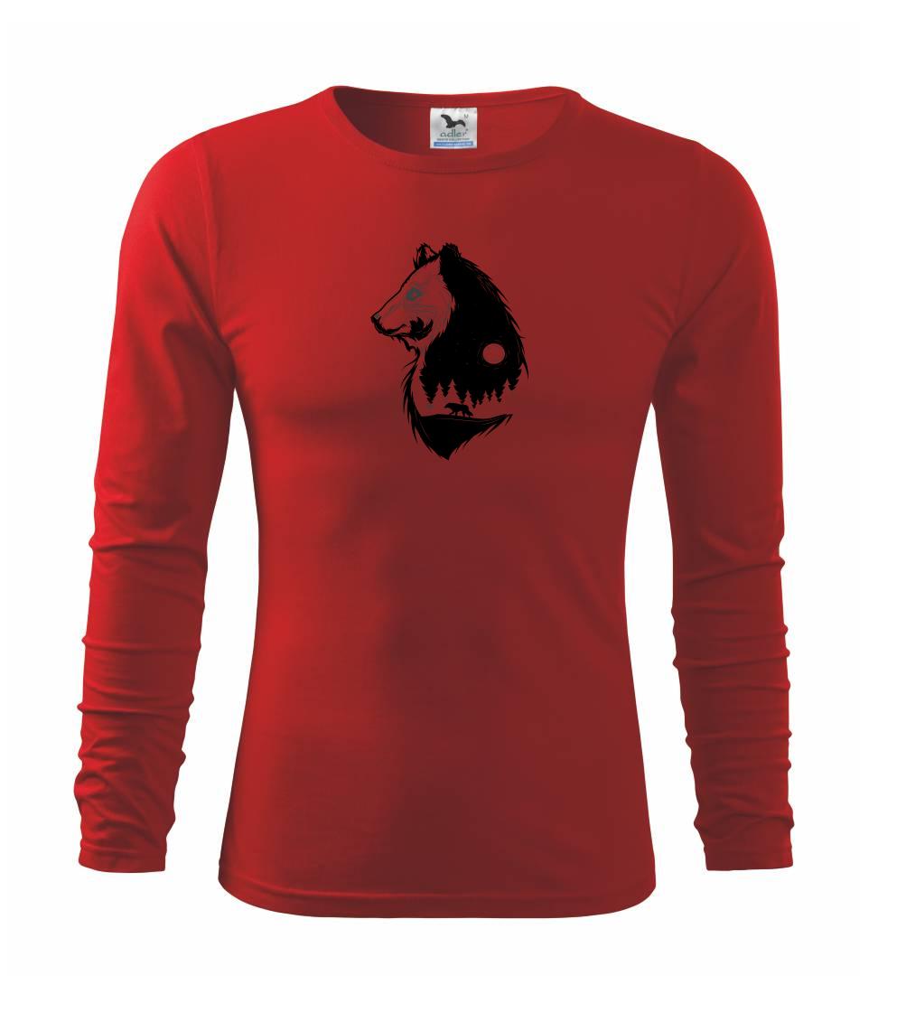 Tričká s vlkom - Medveď s vlkom - Tričko detské Long Sleeve