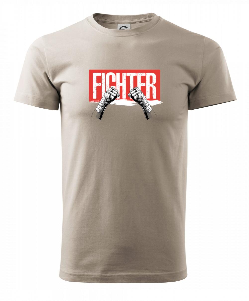 Tričká na box - Fighter päste - Klasické pánske tričko vyššej gramáže