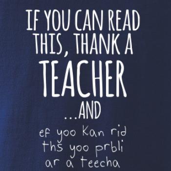 If you can read this - teacher