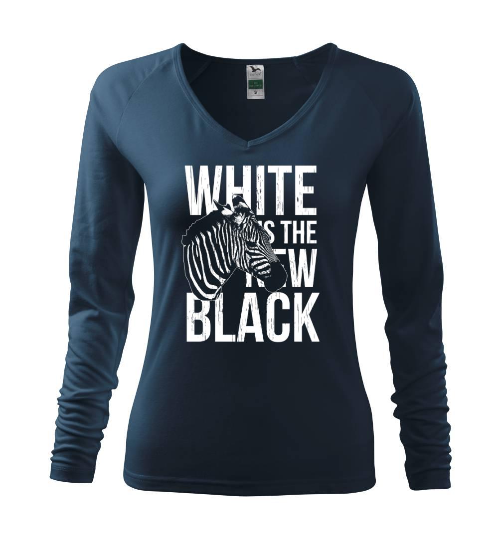 Tričká so zvieratami - Zebra bw - Tričko dámske Elegance