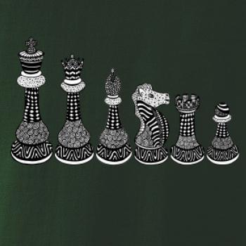 Šachové figúrky v rade - kreslené Šachové figúrky v rade - kreslené