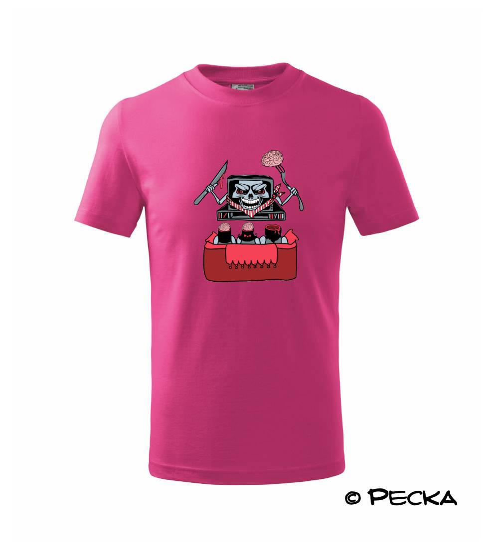 Grafické tričká - TV vyžieračka mozgov (Pecka design) - Tričko detské bavlnené