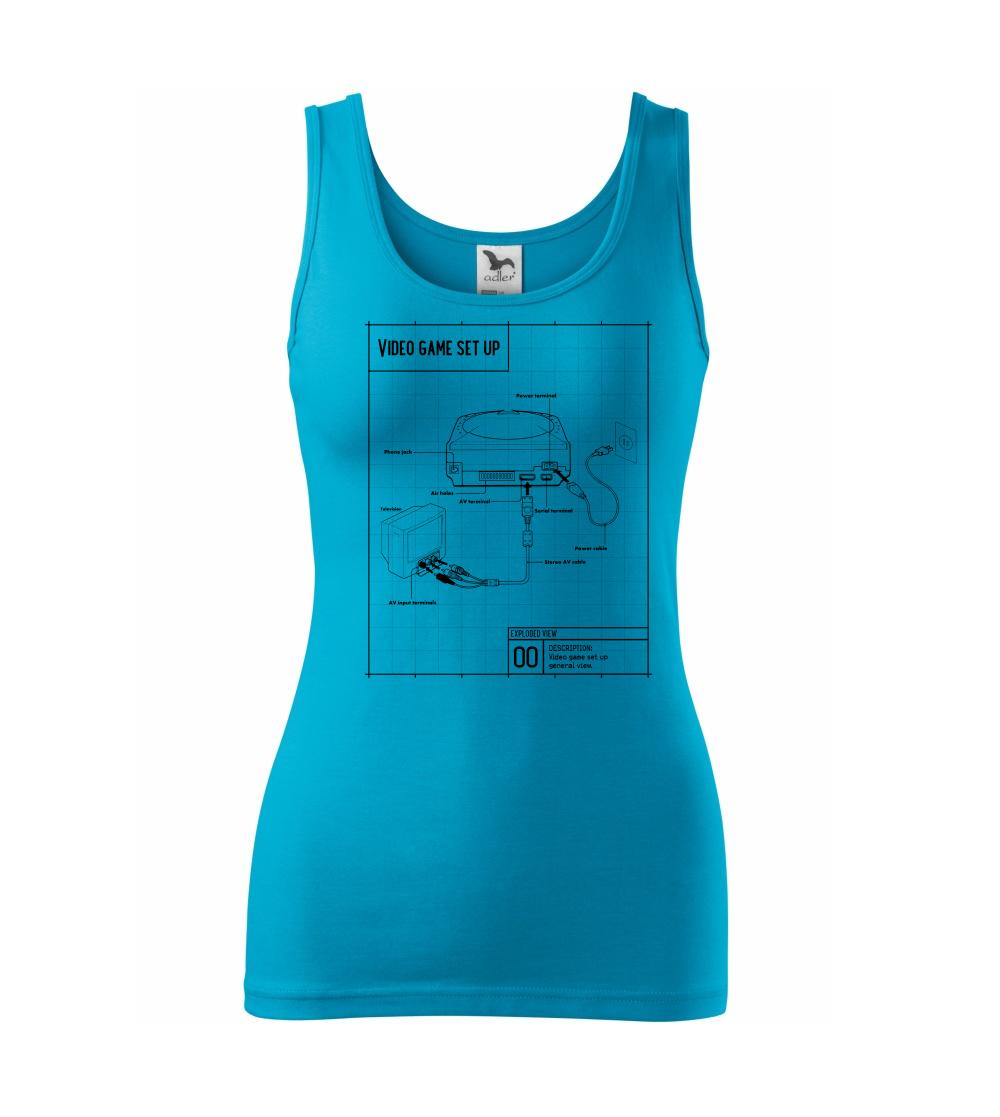 Nákres TV video hra guľatá