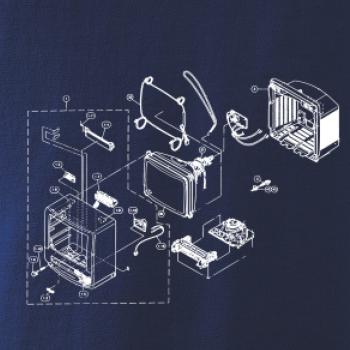 Nákres starý CRT televízor