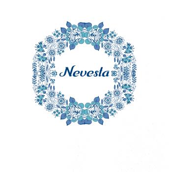 Ženích a nevesta - modrý venček (Pecka design) Ženích a nevesta - modrý venček (Pecka design)