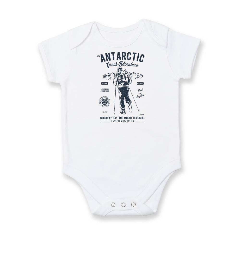 Trička pre cestovateľov - Antarctic Adventure - Body dojčenské s krátkym rukávom
