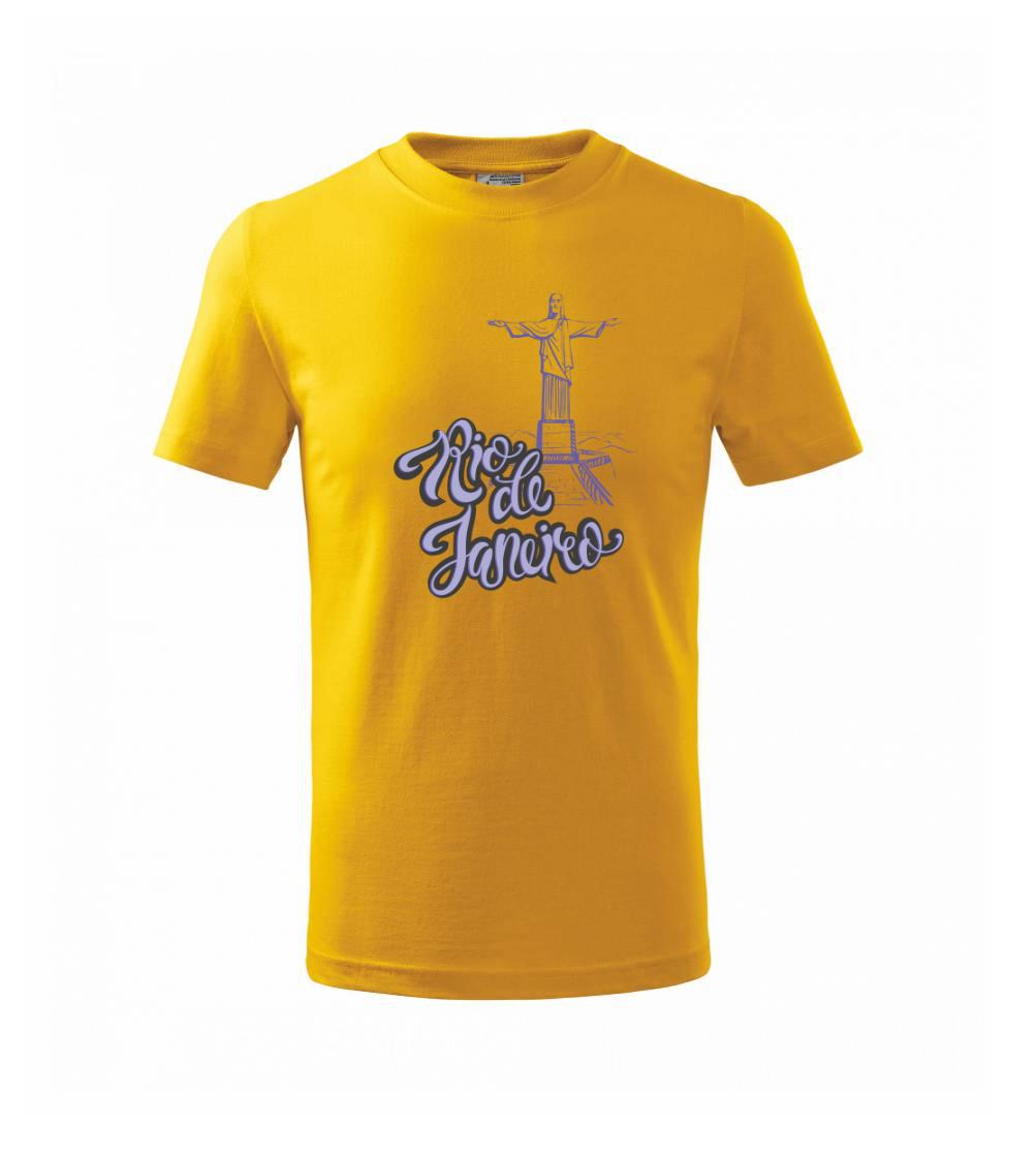 Ostatné mestá / miesta - Brazil Rio Janeiro Lettering - Tričko detské bavlnené