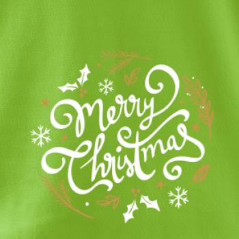 Merry christmas - nápis kulatý