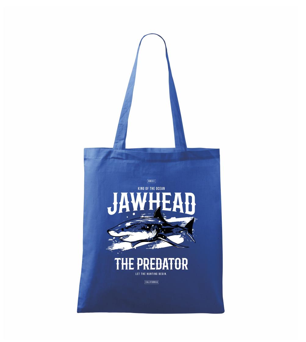 Tričká s potlačou ryby - Shark jawhead - Taška bavlnená