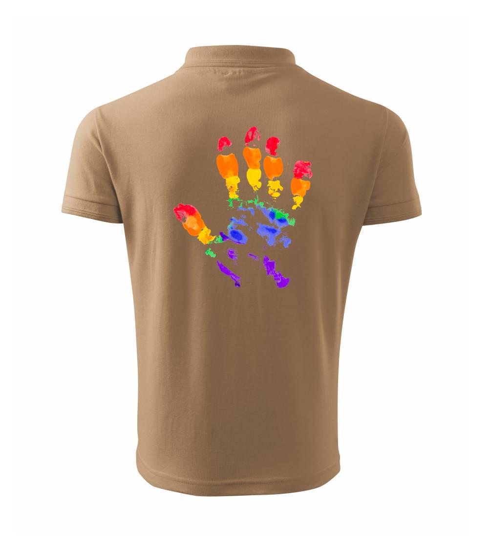 LGBT hand print LGBT hand print