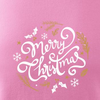 Merry christmas - nápis guľatý Merry christmas - nápis guľatý