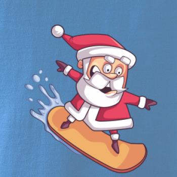 Santa jazdiaci na snowboarde