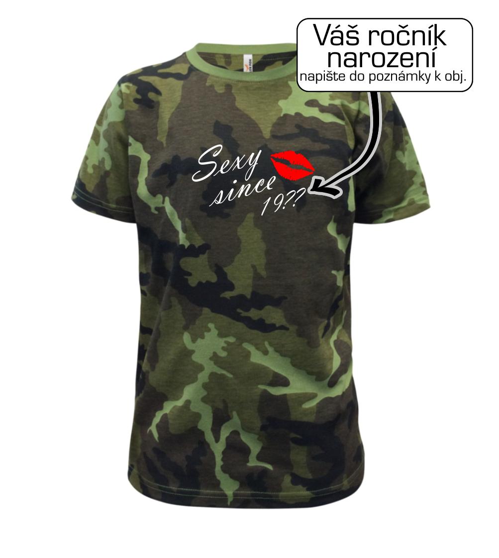 Tričká na párty - Sexy since - Vlastný ročník - Detské maskáčové tričko
