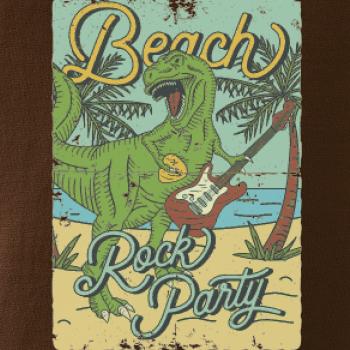 Beach rock party