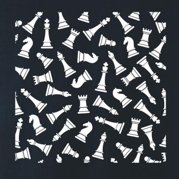 Šachové figúrky vo štvorci