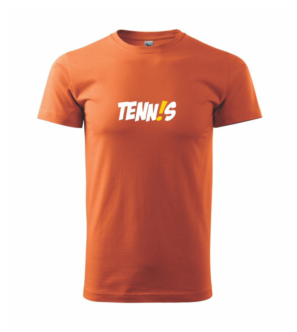 Tričká na tenis - Tenis nápis - Klasické pánske tričko vyššej gramáže
