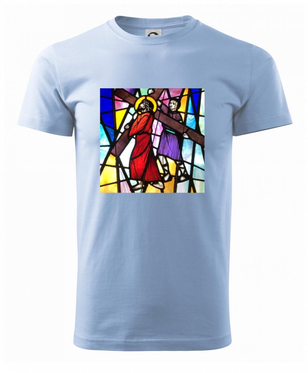 Vitráž - Ježiš a kríž Vitráž - Ježiš a kríž