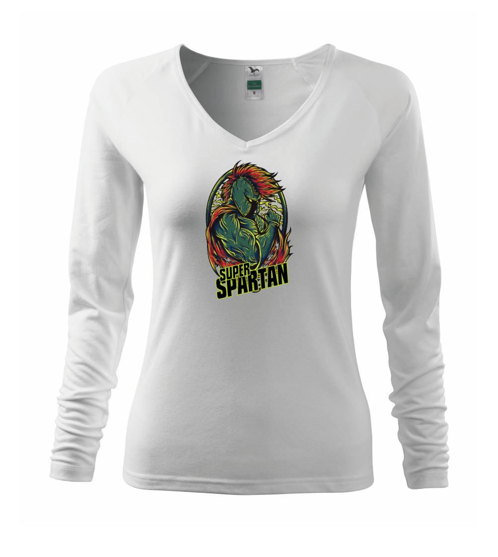 Posilňovani - Super Spartan - Tričko dámske Elegance