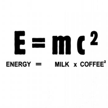 Teória relativity mlieko a káva