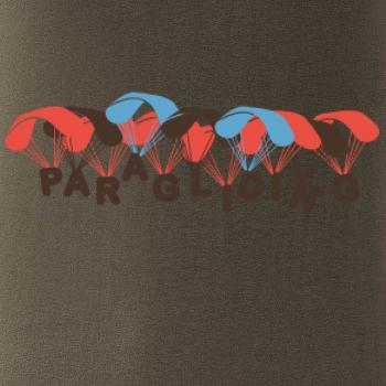 Paragliding nápis s padáky