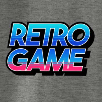 Retro game nápis farebný